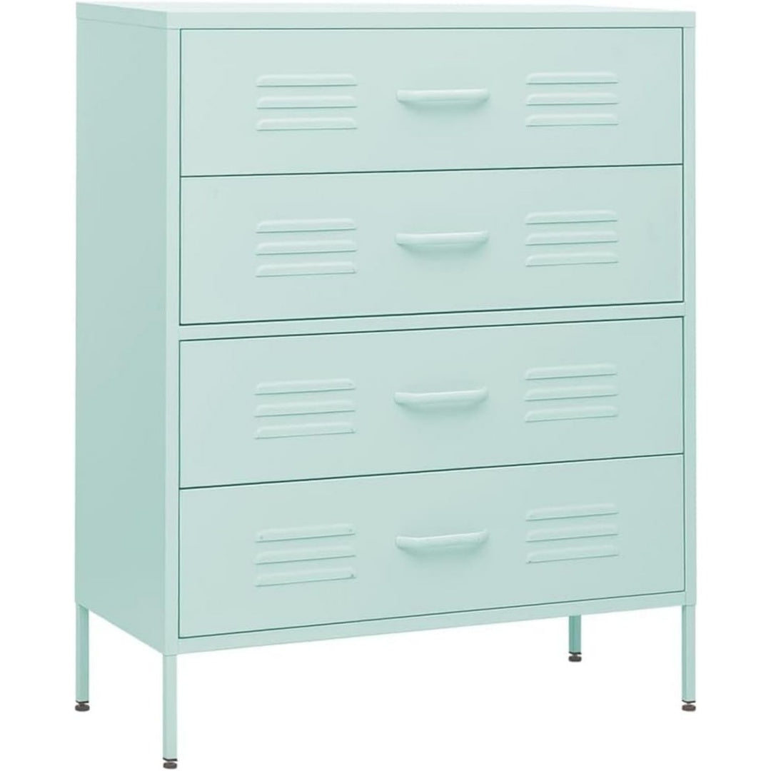 Sideboard mit den Massen 80 x 35 x 101.5 cm in Gruen