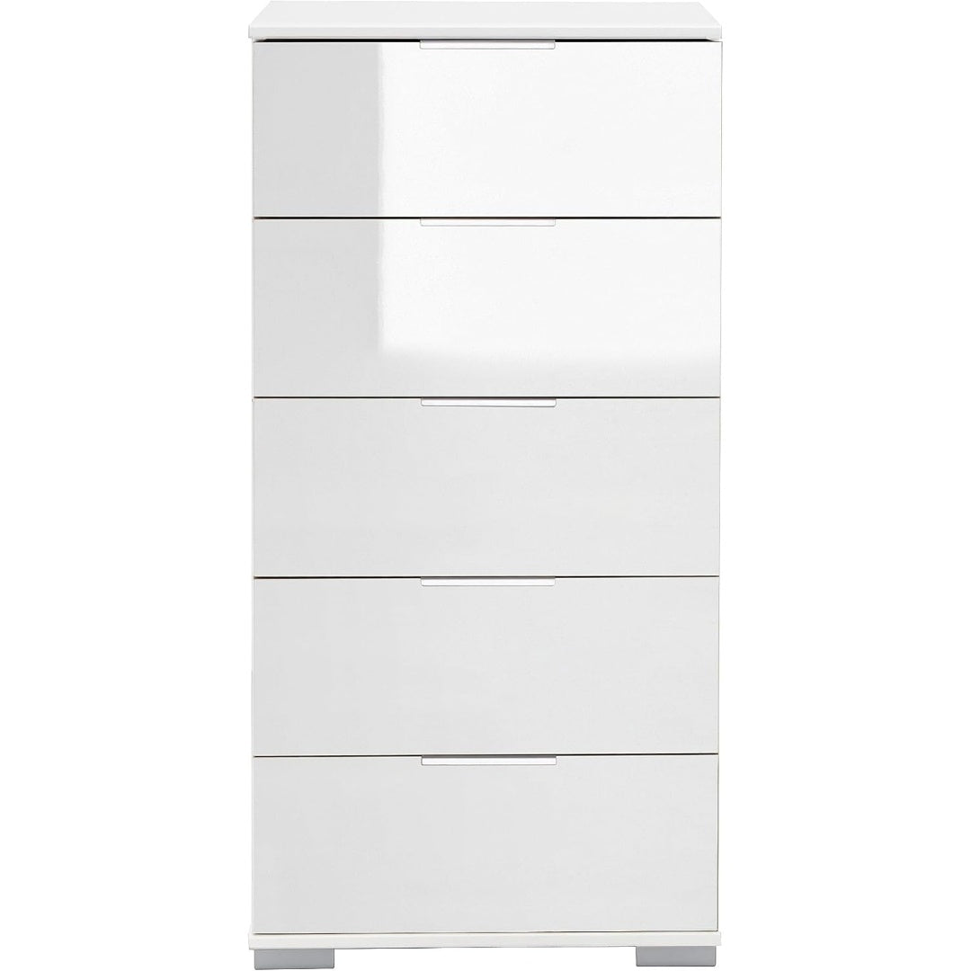 Glas bestimmt die Materialwahl fuer das Sideboard
