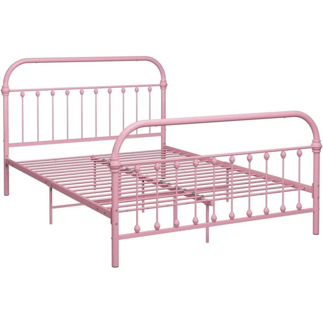 Bettgestell in Rosa
