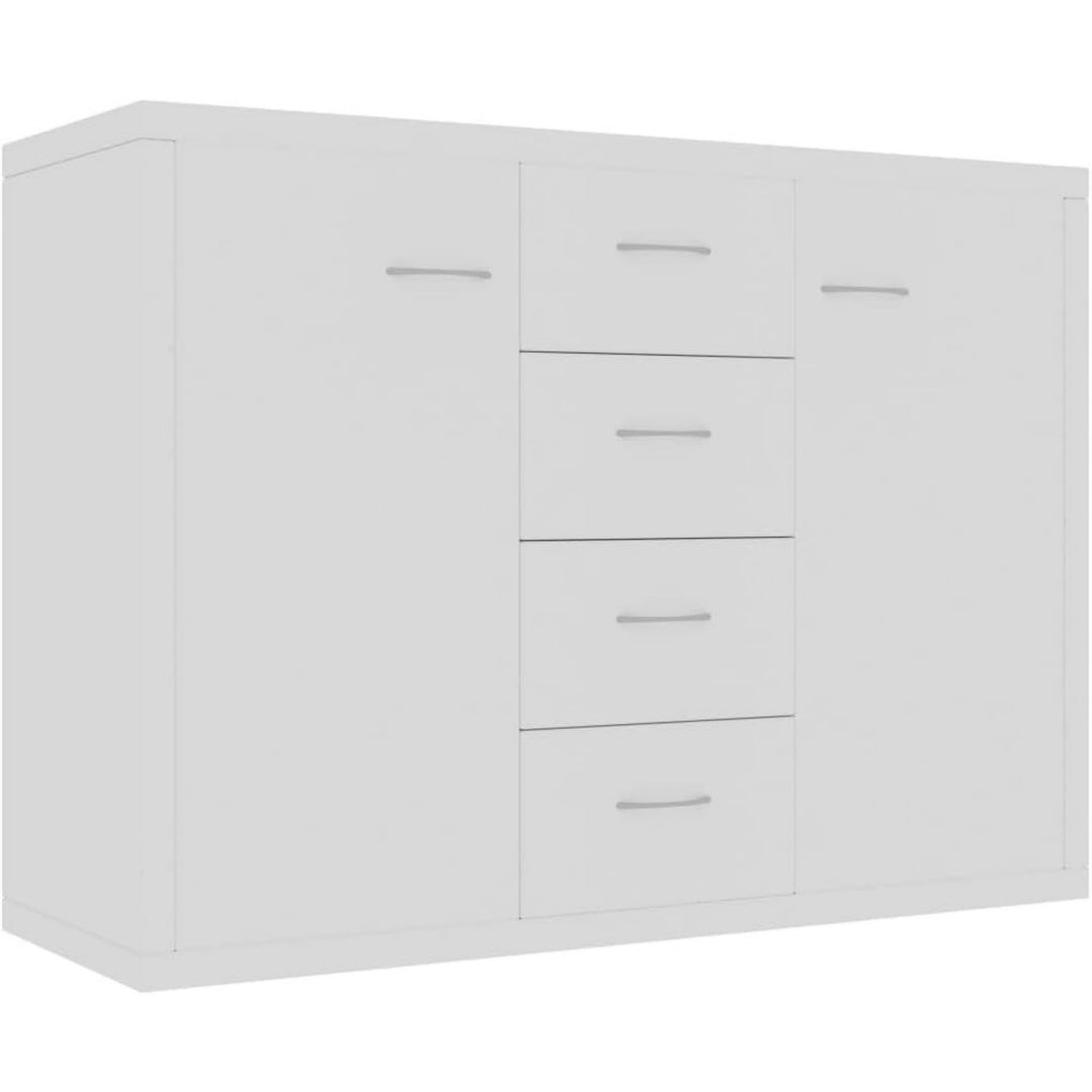 4 Schubladen treffen auf eine Wandmontage an dem Sideboard