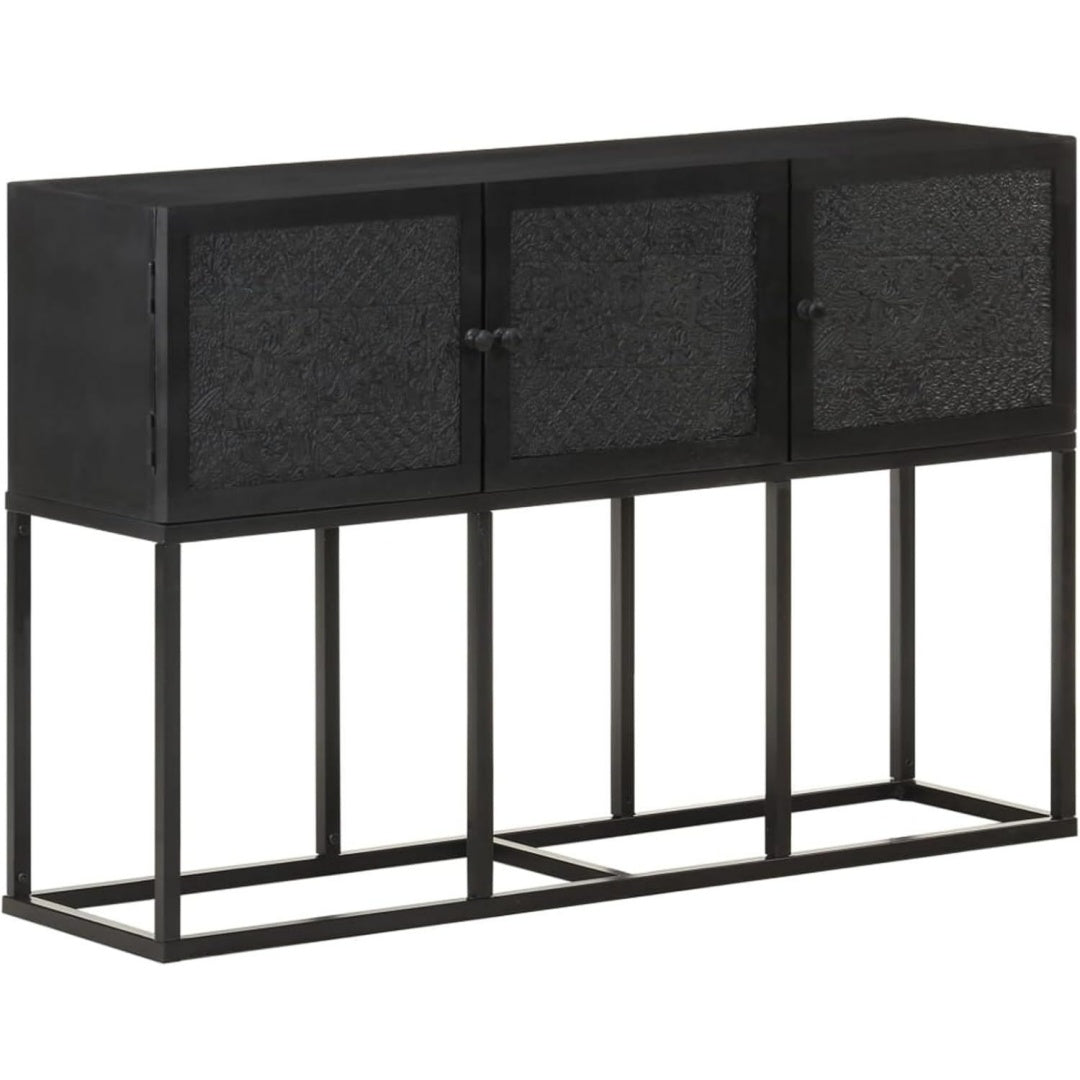 Sideboard mit 3 Tueren und einem Metallgestell
