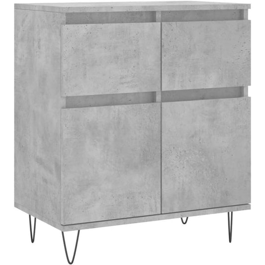 Das Sideboard misst 60 x 35 x 70 cm in Betongrau