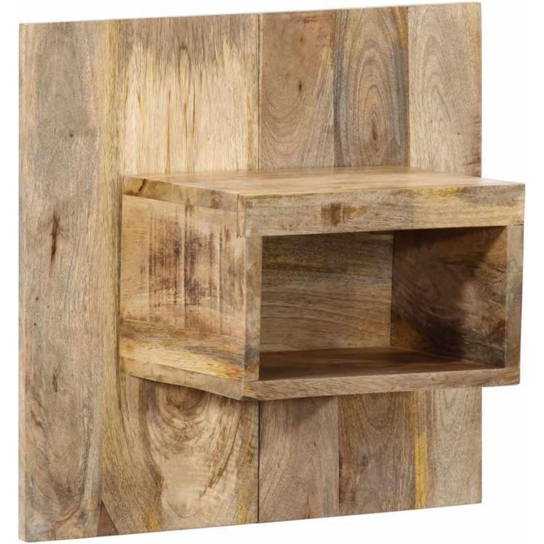 Nachttisch mit Wandmontage und Holzoptik