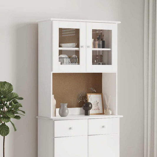 Sideboard verbindet Schubladen und Glastueren