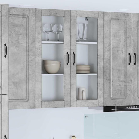 Sideboard mit den Massen 80 x 31 x 100 cm in Betongrau