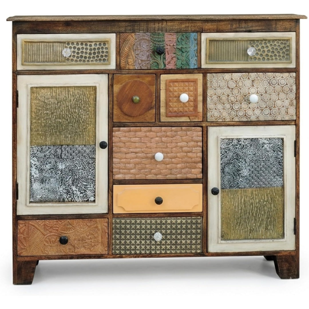 Sideboard mit 10 Schubladen, geschlossenem Stauraum und Schubladen