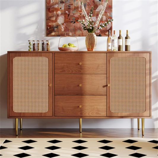 Sideboard mit einem Metallgestell und 3 Schubladen