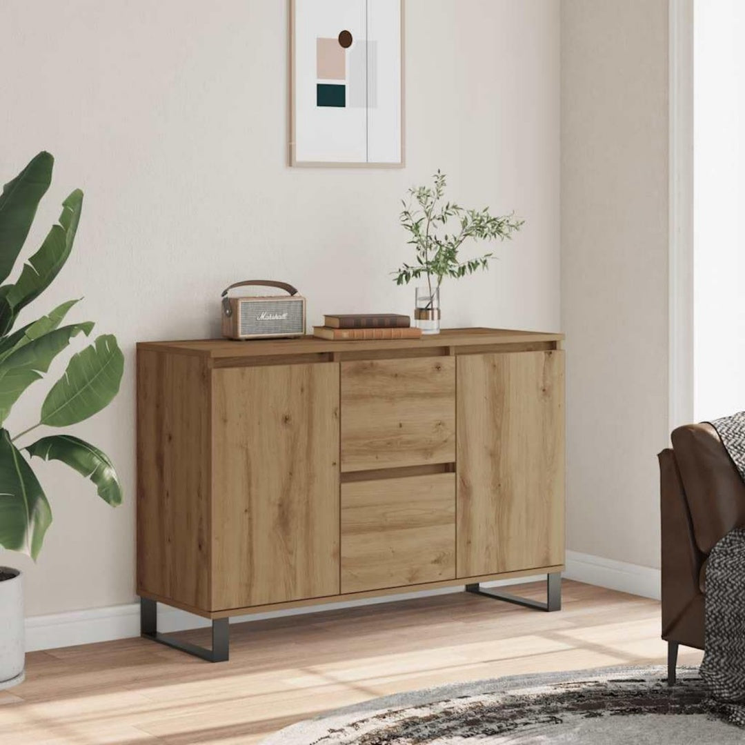 Sideboard mit den Massen 101.5 x 35 x 70 cm in Eichenbraun