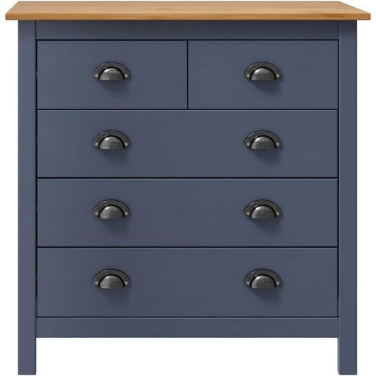 5 Schubladen treffen auf Schubladen an dem Sideboard