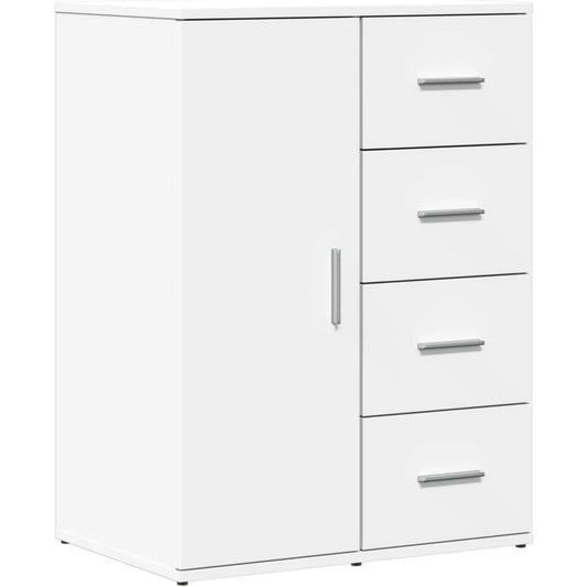 Das Sideboard misst 59 x 39 x 80 cm in Weiss