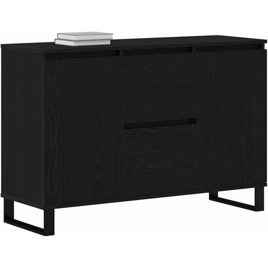 Sideboard mit den Massen 101.5 x 35 x 70 cm in Schwarz