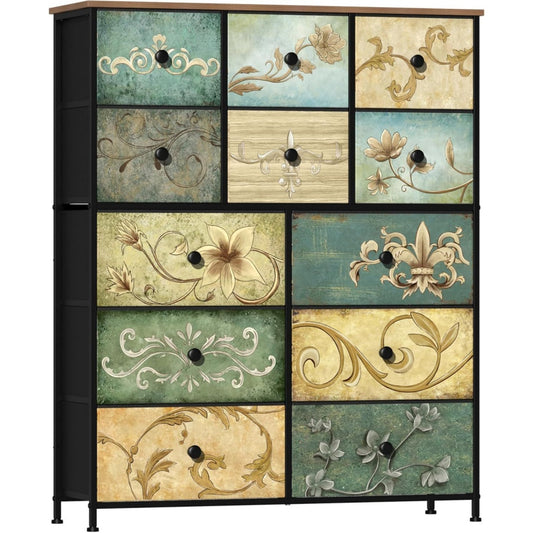 Sideboard aus Metall mit 12 Schubladen