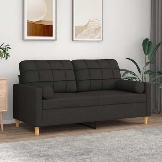 Armlehnen treffen auf ein Metallgestell an dem Sofa